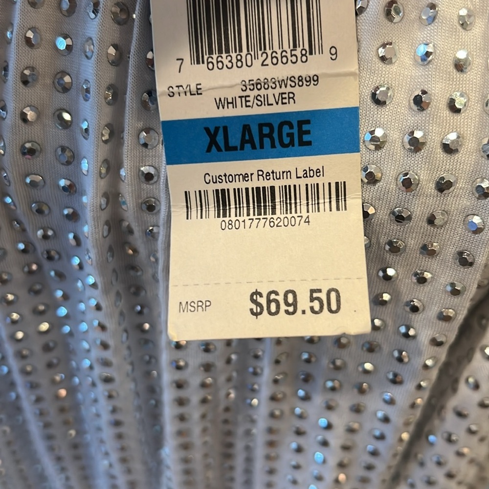 New white and silver INC top from Macys - Picture 6 of 7